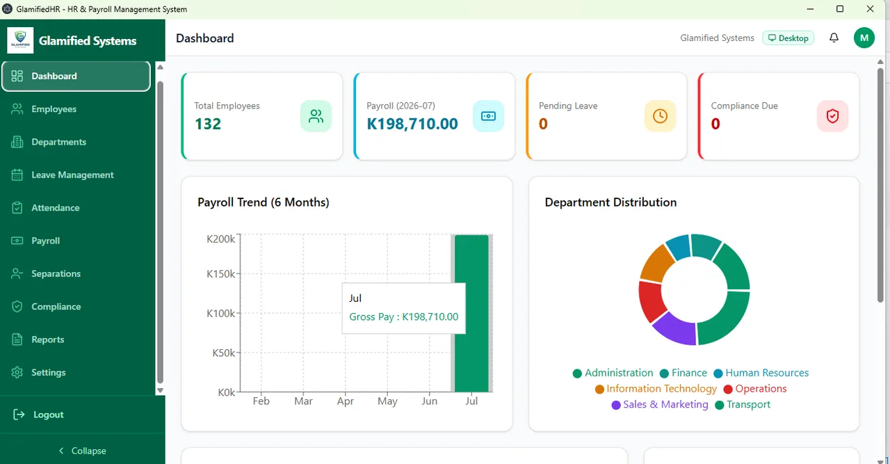 GlamifiedHR screenshot